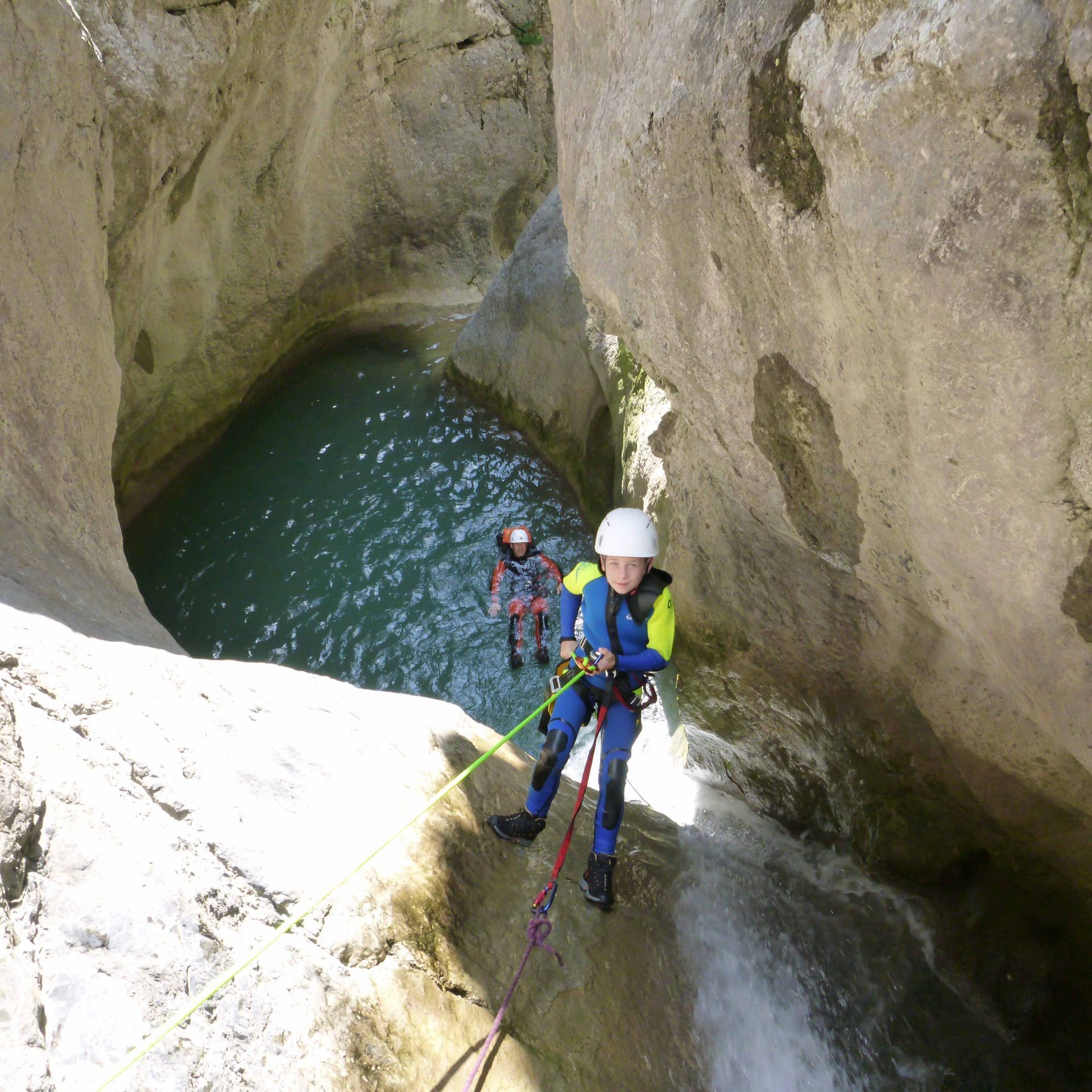 Barrancos con niños Barranquisme amb nens
